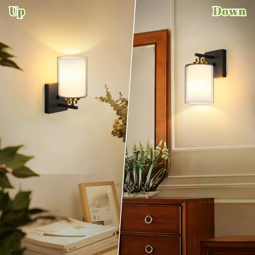Set of 2 Wall Sconces for Bathroom (2 Count)