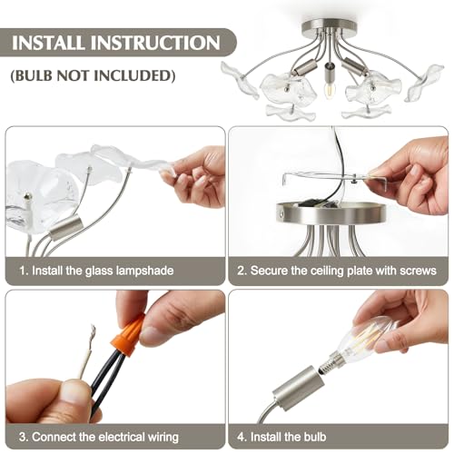 Semi Flush Mount Ceiling Light Fixture
