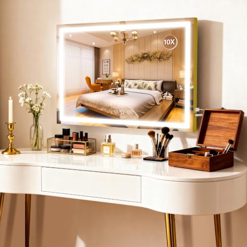 Gold Hollywood Vanity Mirror with Lights
