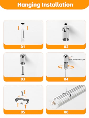 10Pack 8FT LED Shop Light (10 Count)