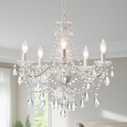 Crystal White Chandelier
