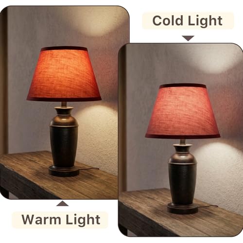 Small Burgundy Lamp Shades Set of 2 (2 Count)