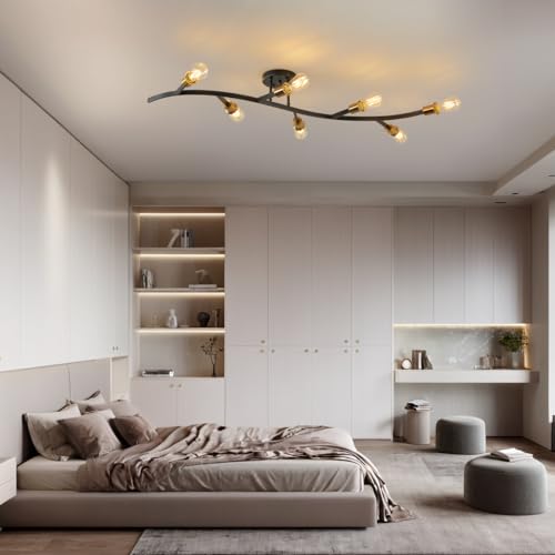 Modern Semi Flush Mount Ceiling Light Fixture for Kitchen Island