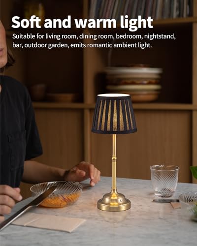 Gold Cordless LED Table Lamps Set of 2 (2 Count)
