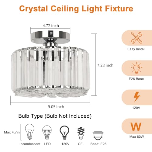 Crystal Ceiling Light