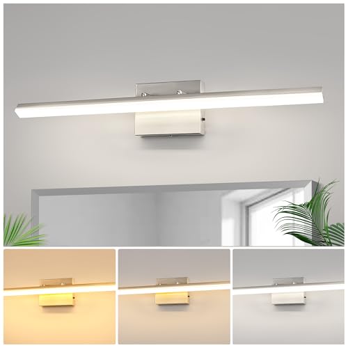 31.5 Inch Bathroom Vanity Light Bar Over Mirror Nickel 3CCT