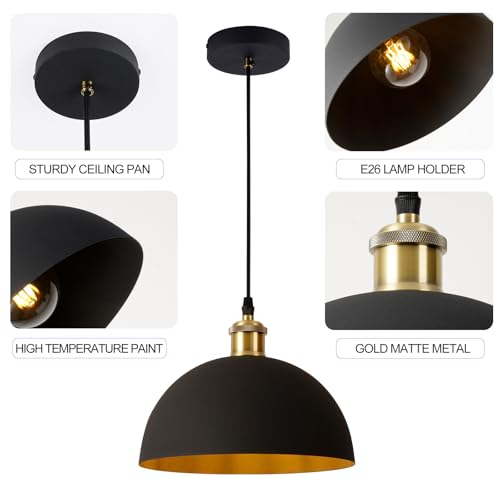 Modern Industrial Black Chandelier 9.8 inches
