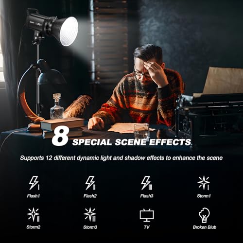 2PACK SL100D COB LED Continuous Video Light Kits (2 Count)