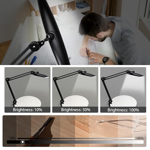 20" LED Desk Lamp with Clamp