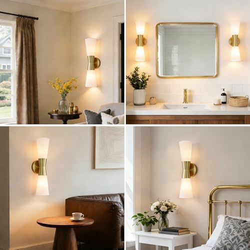 Wall Sconces Set of 2 for Bathroom (2 Count)