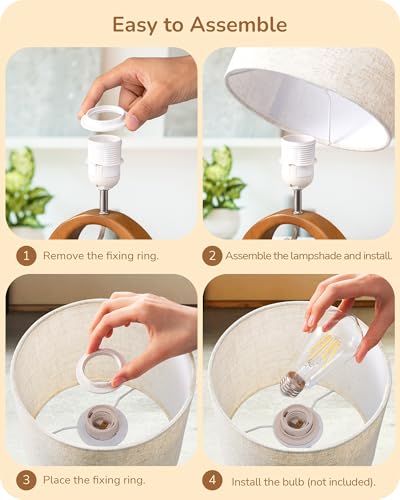 Small Wood Table Lamp