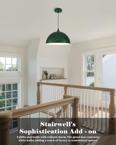 Green Pendant Lights Kitchen Island 2 Pack