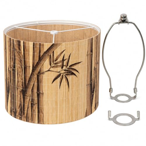 Soft bamboo lampshade for table & floor lamps