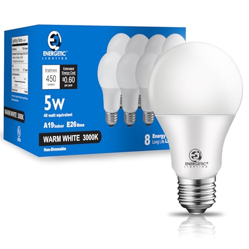 40W Equivalent A19 LED Light Bulb (8 Count)