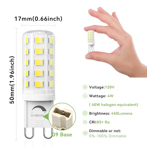 12 Pack Dimmable G9 LED Bulb (12 Count)