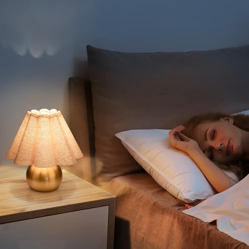 Gold Small Touch Control Table Lamp for Bedroom