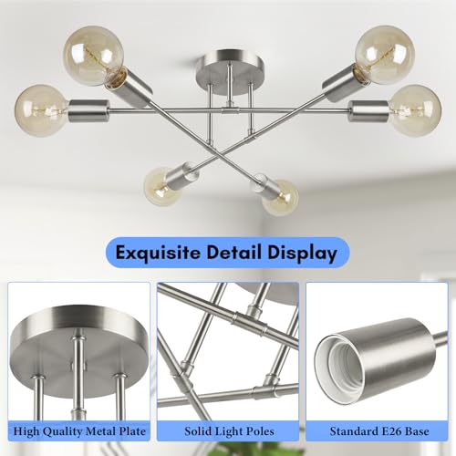 Modern Sputnik Chandelier