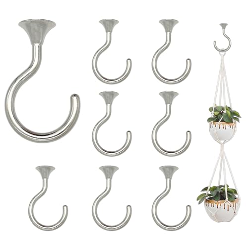 Large Swag Ceiling Hooks Heavy Duty Swag Hook with Hardware for Hanging Plants Ceiling Installation Cavity Wall Fixing