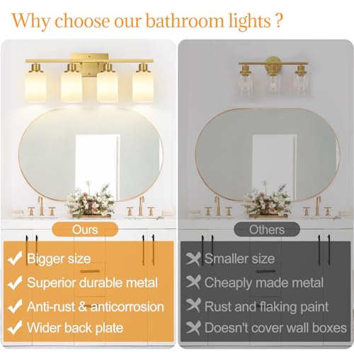 4 Light Bathroom Light Fixtures