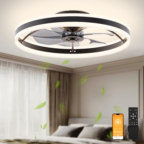 Low Profile Ceiling Fans with Lights and Remote