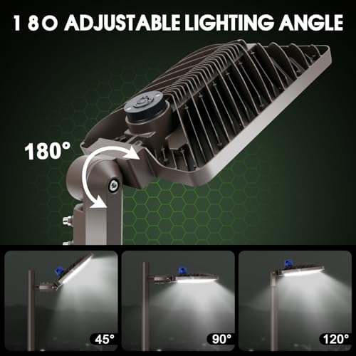 350W LED Parking Lot Light Dusk to Dawn Photocell Slip Fitter