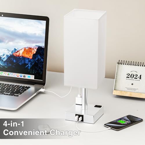 White Touch Table Lamp for Bedroom