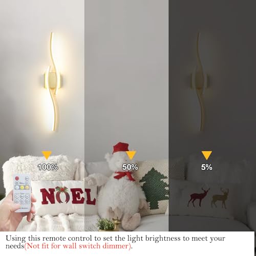 Modern Gold Wall Light Fixture Set of 2 (2 Count)