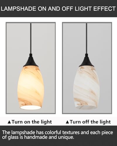 Vintage Art Brown Stripe Pendant Lighting