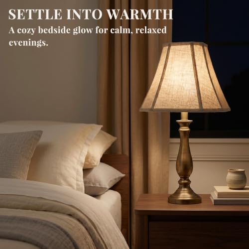 Linen Fabric Lamp Shades Set of 2 (2 Count)