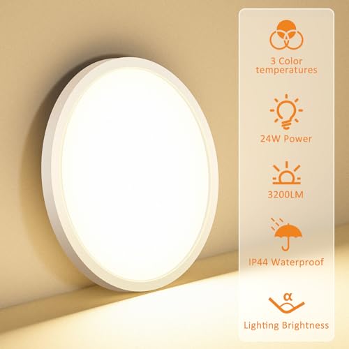 2PACK LED Flush Mount Ceiling Light Fixture (2 Count)