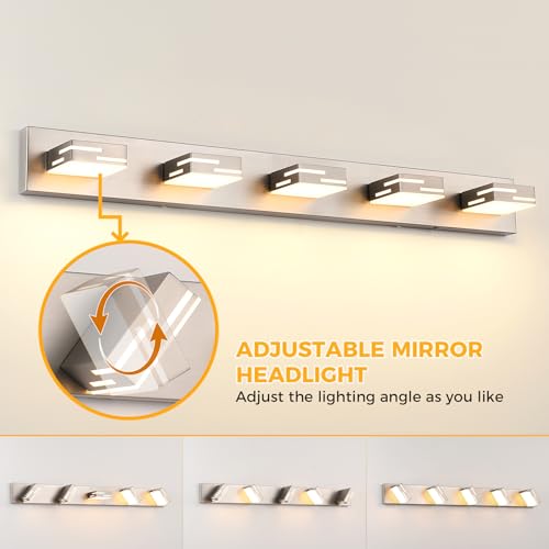 5 Light 5CCT Modern Bathroom Vanity Light Fixtures