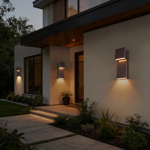Outdoor Light Fixtures Wall Mount Set of Two (2 Count)