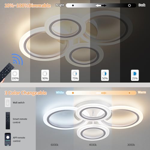 34W LED Ceiling Light with Remote
