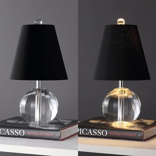 Goddard 16" Crystal Ball Orb Metal LED Table Lamp