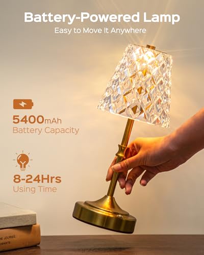 Vintage Cordless Table Lamp
