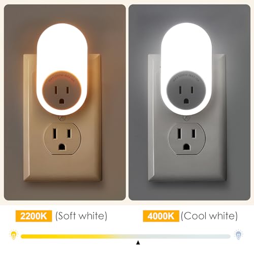 Night Lights Plug Into Wall with Power Outlet (4 Count)