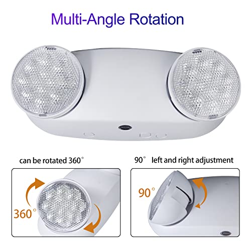 LED Emergency Lights with Battery Backup (2 Count)