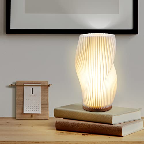 Vintage Striped Small Table Lamp