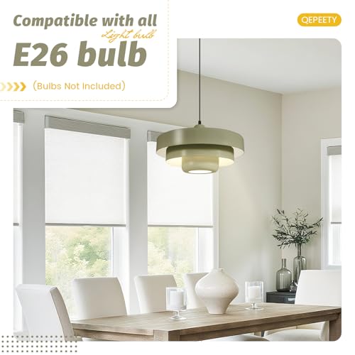 Olive‑Green Hanging Pendant Light Scandinavian Ceiling Lamp