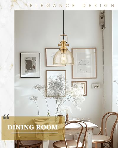 7.5" Gold Pendant Lights Kitchen Island