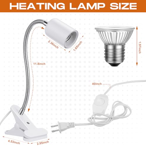 3 Set Reptile Heat Lamp UVA