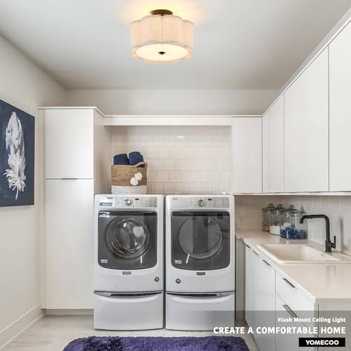 13" Black Semi Flush Mount Ceiling Light