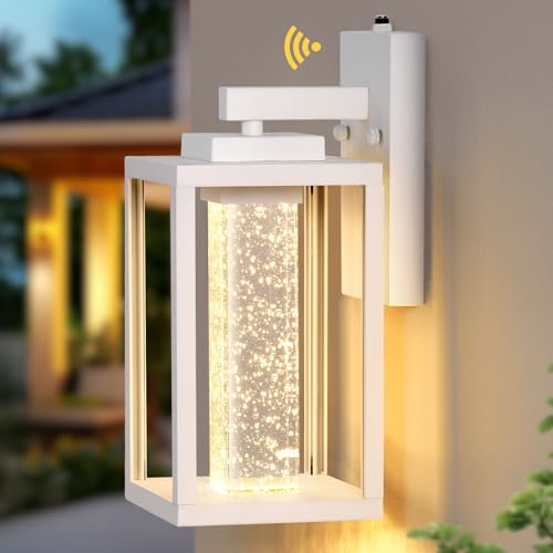 White Exterior Lighting Fixtures Wall Mount for House