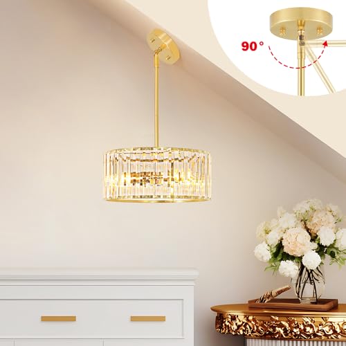 Gold Crystal Chandelier for Dining Room
