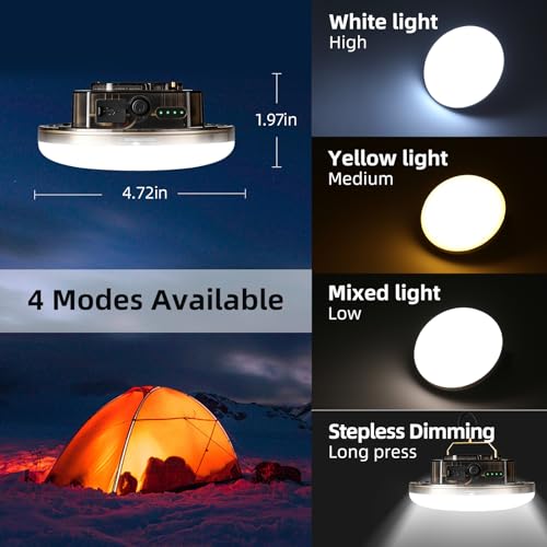 Rechargeable Camping Tent Light Portable LED Lights