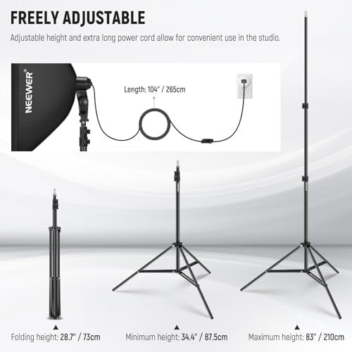 700W Equivalent Softbox Lighting Kit