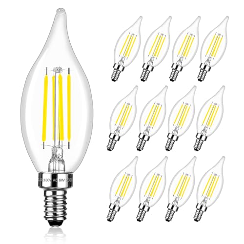 LED Candelabra Bulbs 60 Watt Equivalent (12 Count)