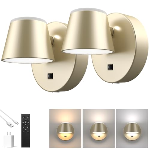 Battery Operated Wall Lights Set of Two