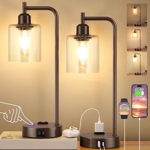 Industrial Touch Table Lamps (2 Count)
