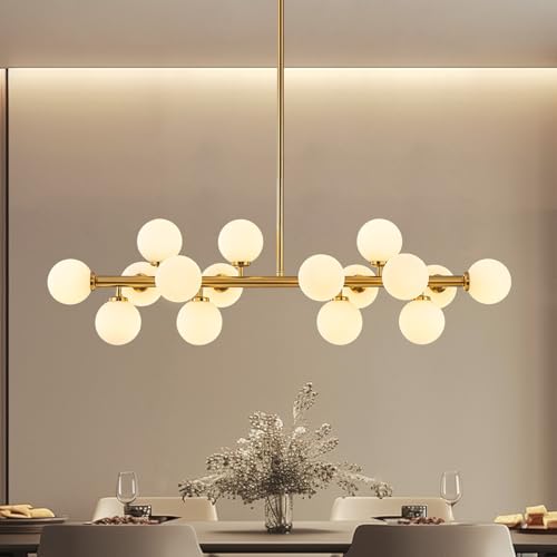 Glass Globe Sputnik Chandelier